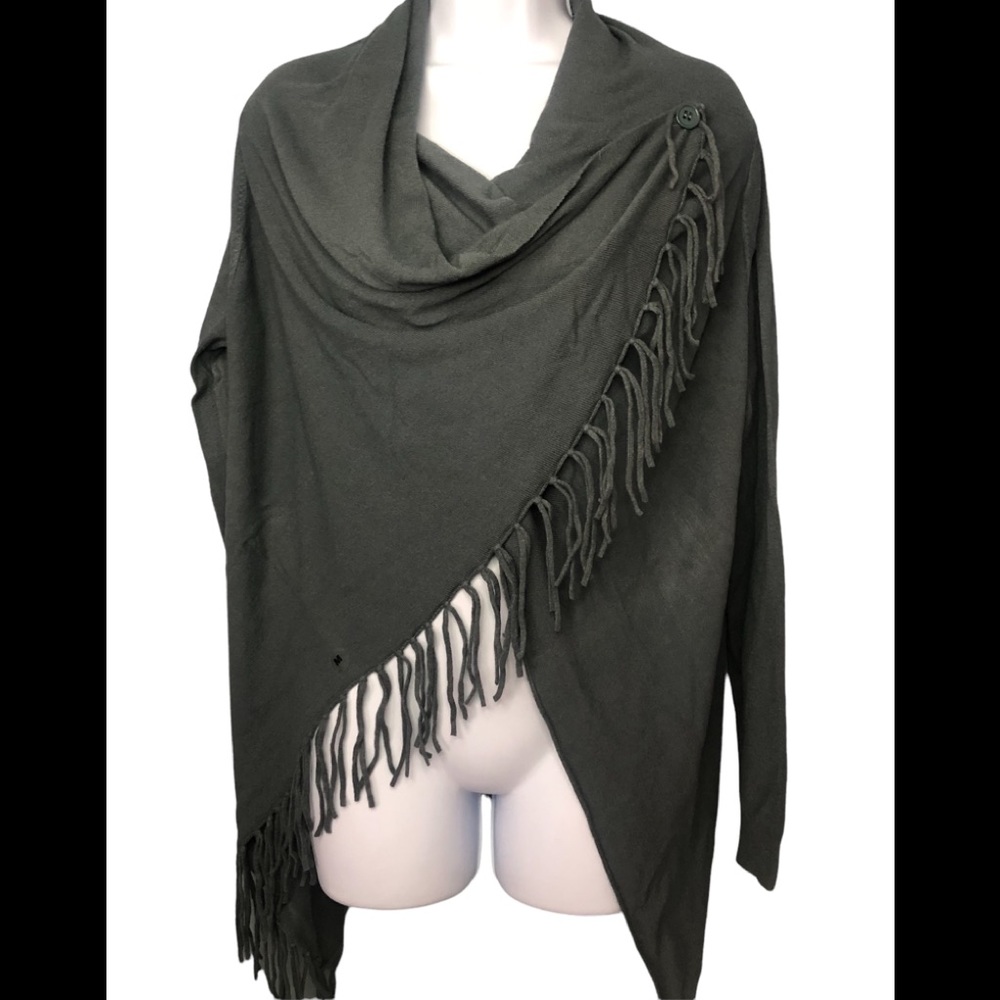 Lovestitch cross front button cardigan